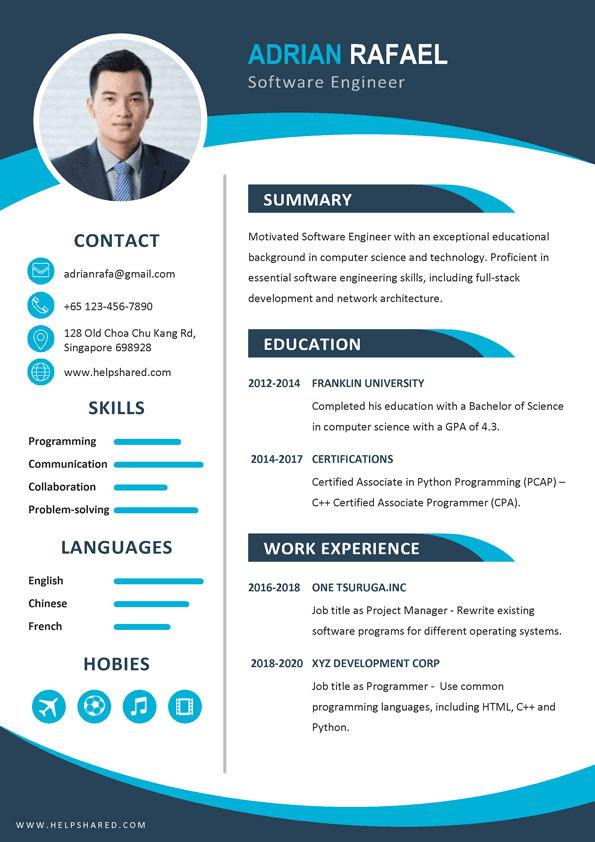 software engineer resume cv